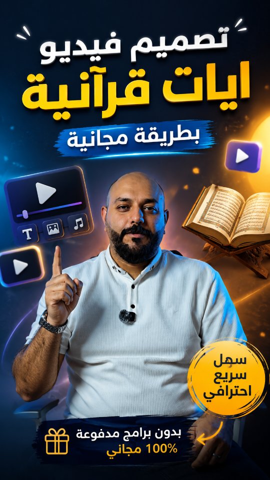 Make a Quran verses video for free